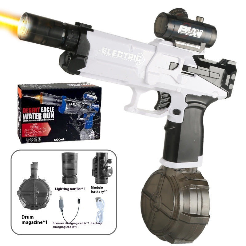 New Ice Mouse Ice Explosion Electric Water Gun Children's High-speed Continuous Hair Linkage Reloading Large Capacity Water Pistols Toy - LJ Enterprise